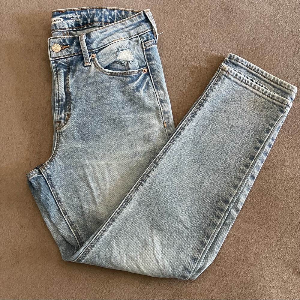 Old Navy power straight high rise (secret slim pockets) women’s jeans